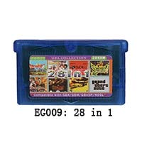 ROMGame 32-Битова серия Eg All In 1 Касета за видео игри, Колекция конзолни карти Англоезичната Версия на EG009 28 В 1